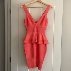 Marciano bandage peplum dress